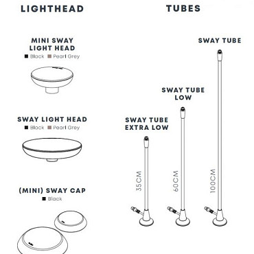 Mini Sway Pearl Grey + Sway Tube 60cm