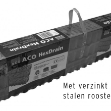 Set van 3 stuks Budget afvoer lijngoot 100x12x9,2 met gegalvaniseerd rooster