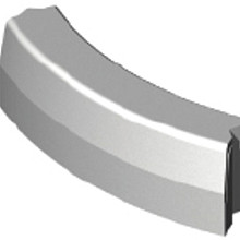 Bochtband 78,5 cm 13/15x25 grijs uitw. R=0,5-0,75-1-1,5-2-3-4-5-6-8-10-12-15