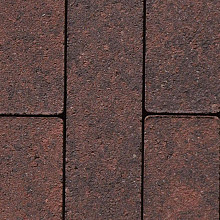 Bricklook Dikformaat 7x21x8 rood/zwart