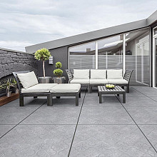 GeoCeramica 80x80x4 Impasto Grigio Déco